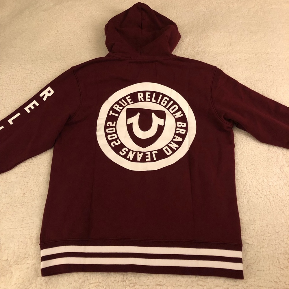 TRUE RELIGION Mens Active Seal Sweatsuit Burgundy - Picture 3 of 8